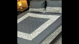 Patch Work Bedsheets Cotton Satin King Size Export Quality foryou trending viralshorts fyp bed [upl. by Azirb]