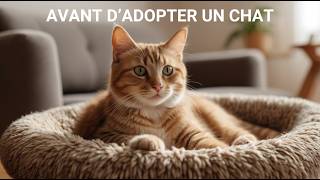 10 éléments ESSENTIELS à savoir avant dadopter un chat ou un chaton [upl. by Alexandro]