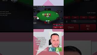 Epic Fail With Pocket ACES poker shorts [upl. by Aldo]