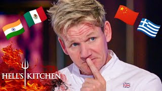 The BEST and WORST International Food on Hells Kitchen 🌎 [upl. by Enytsirk995]