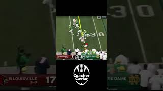 Notre Dame With a PERFECT Call against Louisville [upl. by Eppillihp576]