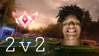 so many ups and downs 😭😭 rocket league 2v2 gc gameplay [upl. by Gerge451]