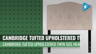 Flash Furniture Cambridge Tufted Upholstered Twin Size Headboard In Beige Fabric Color Collection [upl. by Mylan216]