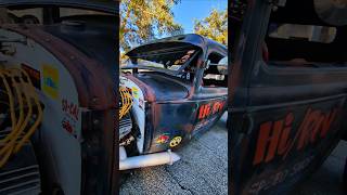 Beautiful hot rod at Cars and coffee oldschool automobile car [upl. by Aitenev]