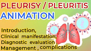 pleurisy  pleuritis  pleurisy symptoms  pleurisy treatment  3d animation  pleuritic chest pain [upl. by Birch]