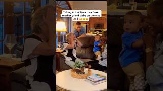 Her reaction was priceless🥹 grandparents babyannouncement pregnant babyontheway love funny [upl. by Jessie]