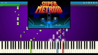 Super Metroid  Ridleys Theme Synthesia [upl. by Calvinna244]