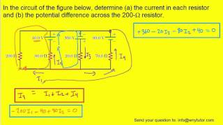 In the circuit of the figure below determine the current [upl. by Nosdrahcir]