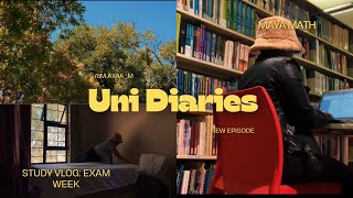 Uni diaries study vlog  exam weeks  submission  trying to be productive [upl. by Tnirb]