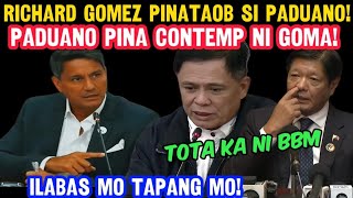 Richard Gomez PINA CONTEMP Si Paduano Naku Po Pinagtulungan Sinipa at tanggal sa Committee [upl. by Irrek718]