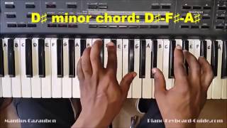 How to Play the D Sharp Minor Chord  D Minor on Piano and Keyboard  Dm Dmin [upl. by Oibirot547]