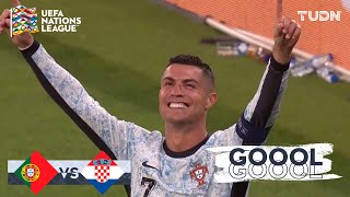 ¡EL GOL 900 ¡GOOL de CRISTIANO RONALDO  Portugal 20 Croacia  UEFA Nations League 2024  TUDN [upl. by Nagard]