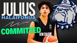 COMMIT Julius Halaifonua commits to Georgetown [upl. by Lenahc]