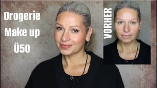 Drogerie Make up Ü50 günstiges Alltagsmakeup 2024 I Mamacobeauty [upl. by Hortensia]