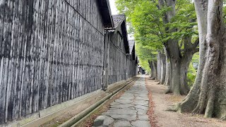 ［4K JAPAN WALK］Yamagata Sakata station  sankyo souko 山形県 酒田 街歩き 酒田駅山居倉庫周辺 [upl. by Aisek]