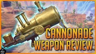 FORTNITE STW CANNONADE INDEPTH WEAPON REVIEW [upl. by Juta303]