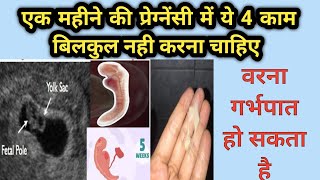 Ek Mahine Ki Pregnancy Me In 4 baaton ka dhyaan Jarur Rakhna to Implantation Successful Hoga [upl. by Jat]