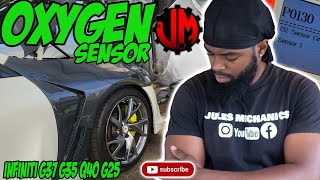 How to replace oxygen O2 sensor infiniti g37 g35 P0130 [upl. by Thaine]