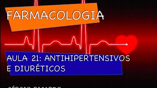 Curso de Farmacologia Aula 21  Antihipertensivos  Regulação da PA [upl. by Halda]