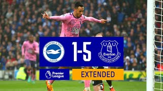 EXTENDED HIGHLIGHTS BRIGHTON 15 EVERTON [upl. by Yznel]