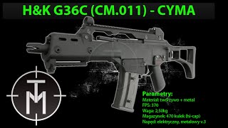 HampK G36C CM011 FIRMY CYMA  TANIEMILITARIAPL [upl. by Oxford]