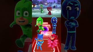 PJ Masks  Gekko 🆚 Night Ninja 🆚 CatBoy 🆚 Owlette X Dance Song Tiles Hop EDM Rush shorts [upl. by Ingaberg]