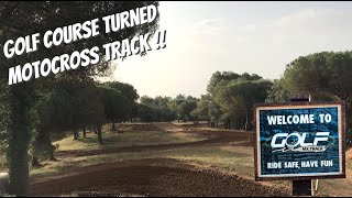 Get a Golf Course and turn it into a Motocross track  Golf Mx Park Barcelona [upl. by Nnaxor]