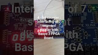 Interfacing of Seven Segment with BASYS 3 FPGA board vlsi [upl. by Deraj]