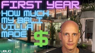 This is how much my villa in Bali made in the first year Investment review [upl. by Yelsew]