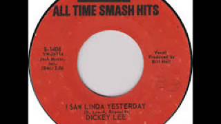 I Saw Linda Yesterday Dickey Lee In Stereo Sound [upl. by Ttennaj]