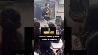 1 Million Unboxing Golden button🤩Jaideep sir offline batch🔥Subscribe now englishbyjaideepsir [upl. by Aeki]