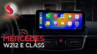 Mercedes E Class W212 4 GB RAM Kablosuz Carplay QUALCOMM Android Multimedya Navigasyon Geri Kamera [upl. by Nosittam]