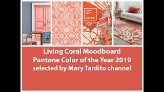 Living Coral Pantone Color of the Year 2019 – Pantone Color Trends  Coral Interior Design Ideas [upl. by Corette]