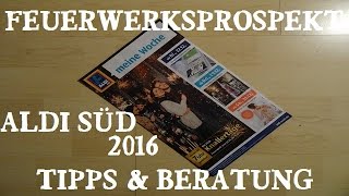 Aldi Süd Feuerwerk Prospekt 2016  Tipps amp alle Umlabelungen [upl. by Adnilam]