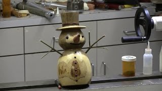 Making a Snowman on the Lathe  Part 1 [upl. by Averat]