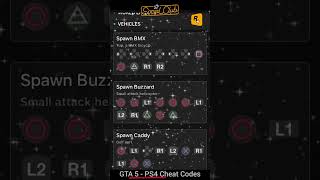 GTA 5  PS4 Cheat Codes gta5 ps4 cheatcodes shortvideo tutorial gameplay walkthrough gta [upl. by Anomer]