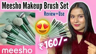 MEESHO Makeup Brush Set Under ₹200😍 Makeup Brushes Set of 13  Aishwarya Gupta [upl. by Nalepka]