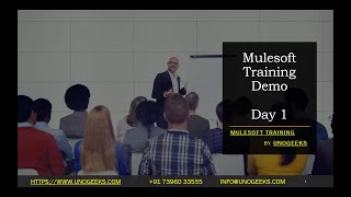 MuleSoft Training Demo Day 1  MuleSoft Training for Beginners  MuleSoft Online Training [upl. by Adnicul]