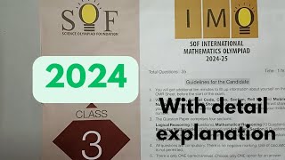 IMO Class 3 2024 complete paper solution with short tricks and detail explanation [upl. by Frans]