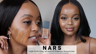 OKAYYY NARS Light Reflecting Skincare Foundation Review  Wear Test  Foundation Swatches amp Match [upl. by Davina296]