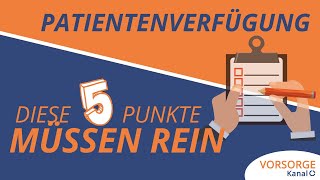 Patientenverfügung erstellen  Das muss drin stehen [upl. by Suiravat]