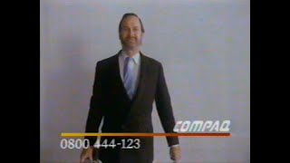 ITV TVS adverts 1987 Mobil Dan DareRenault 21Access cardTimoteiCompaq John CleeseKwikFit [upl. by Witcher]