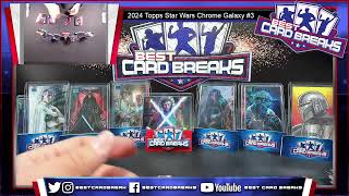 2024 Topps Star Wars Chrome Galaxy 3  3 Box Random Number 11424 [upl. by Gaidano548]