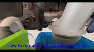 How to remove refit condensate trap on Worcester 8000 series boiler step by step [upl. by Artemisia]