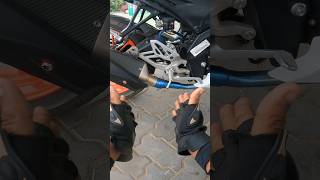 Full system titanium exhaust in R15 V4 😱 bikerboydipu motovlog shorts [upl. by Eleira]