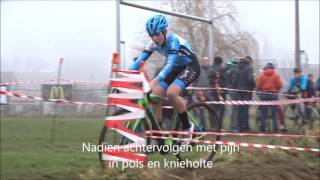 Cyclocross  veldrijden Oleye Waremme U15 aspiranten 14 jaar Joes Oosterlinck  7e plaats [upl. by Baniez29]