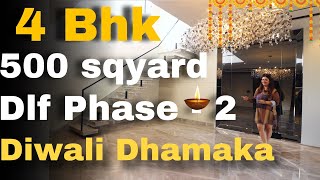 4 BHK Builder Floor in DLF Phase 2  DLF Floors  500 Sq yard [upl. by Abramo972]