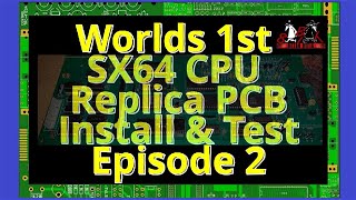 Commodore SX64 Replica CPU PCB Worlds 1st power on Episode2 [upl. by Catton]