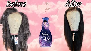 How To Revive Your Human Hair Wig With Fabric Softener  That’s Tiff [upl. by Hiram730]