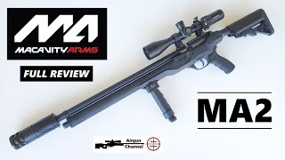 Macavity Arms MA2 Sniper Review Affordable Tack Driving PCP Air Rifle [upl. by Suivatnad900]